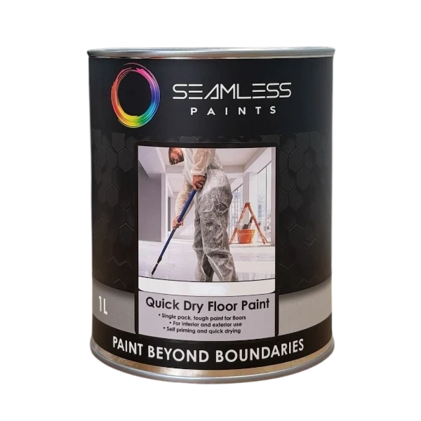 Seamless - Quick Dry Floor Paint - White - 1 L