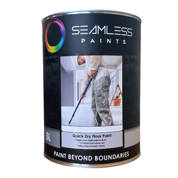 Seamless - Quick Dry Floor Paint - White - 5 L